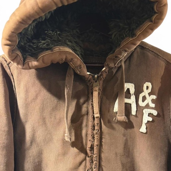 VTG Y2K Men’s Rare Abercrombie & Fitch Wolf Jaw Jacket Size Large - Picture 4 of 9
